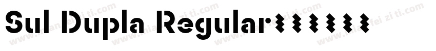 Sul Dupla Regular字体转换